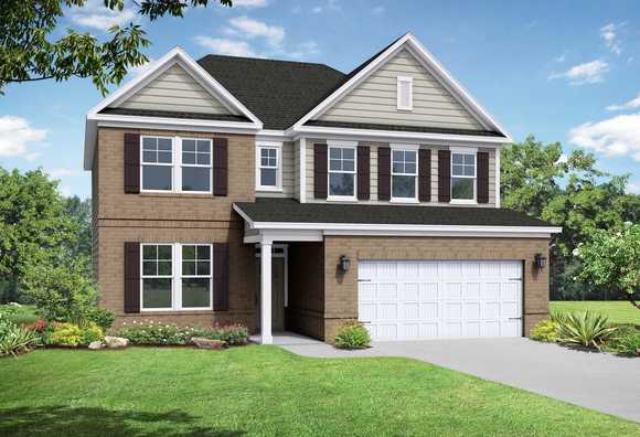 Exterior view of Davidson Homes' The Willow C Floor Plan