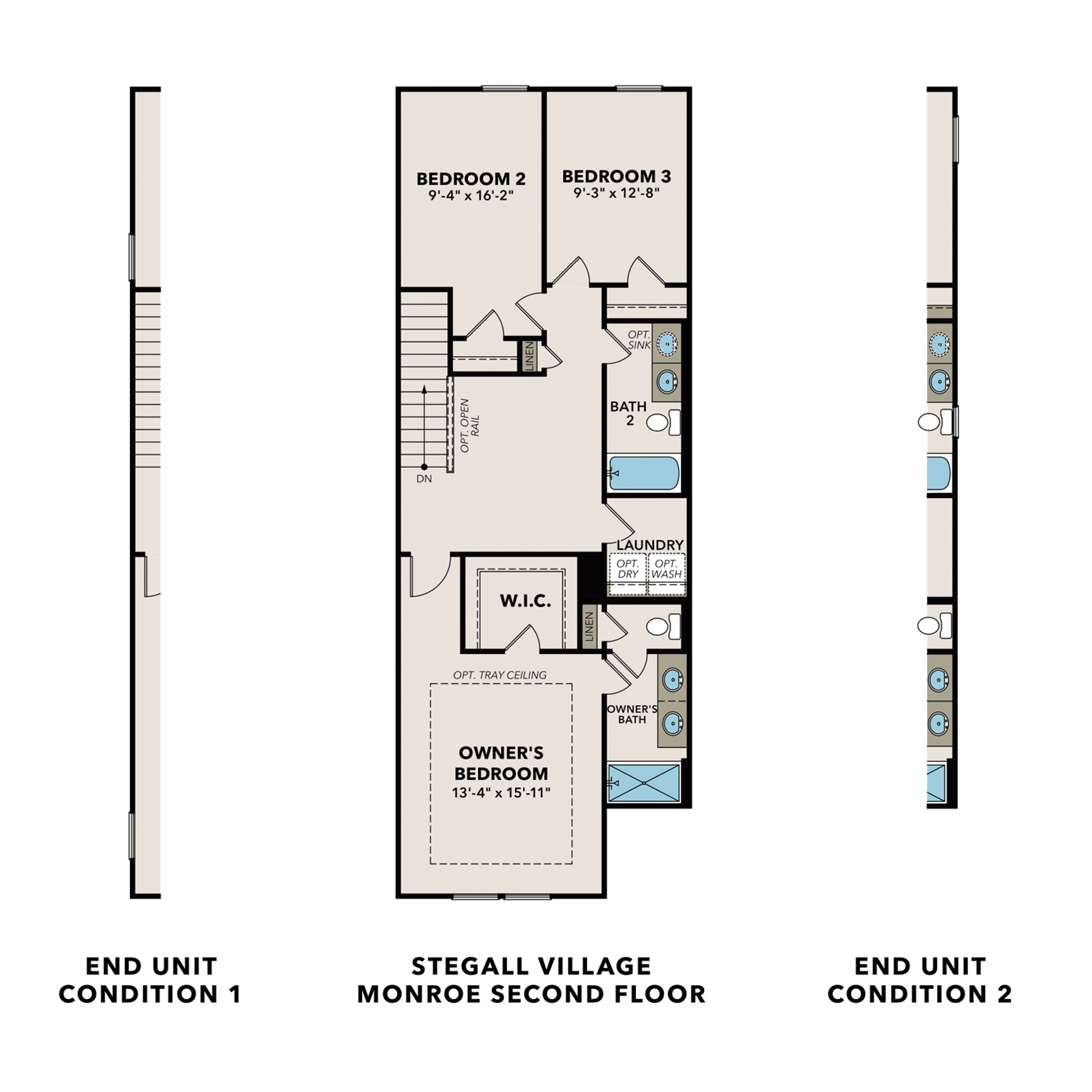 2 - The Monroe A floor plan layout for 495 Crown Drive in Davidson Homes Homes' Stegall Village community.