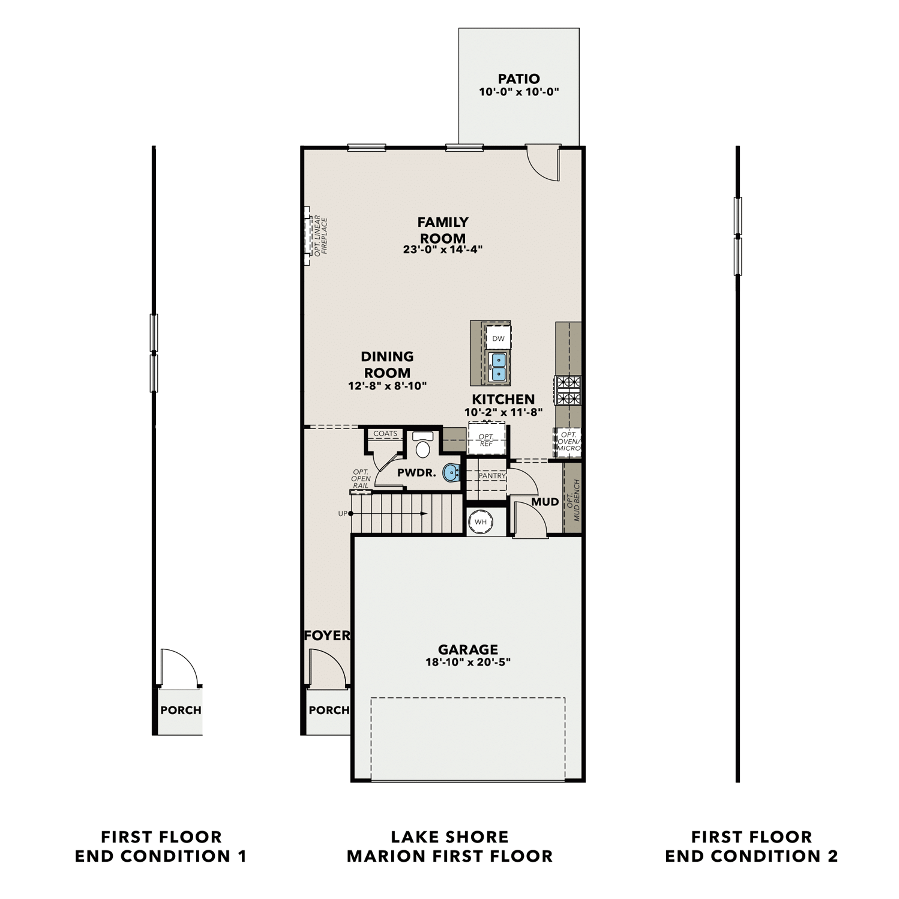 1 - The Marion A buildable floor plan layout in Davidson Homes Homes' Lake Shore community.
