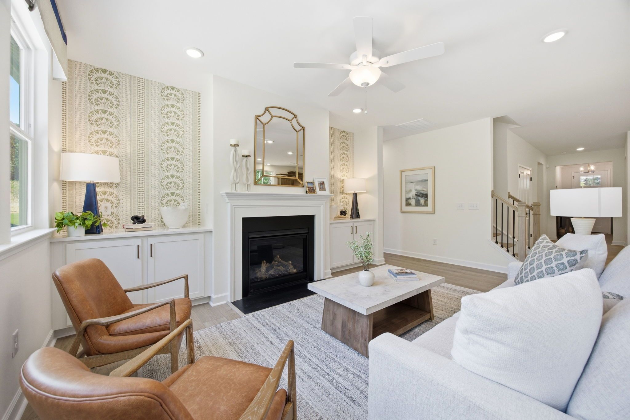 New Construction Home with Open Living Room to Kitchen Layout in Wake Forest, NC.