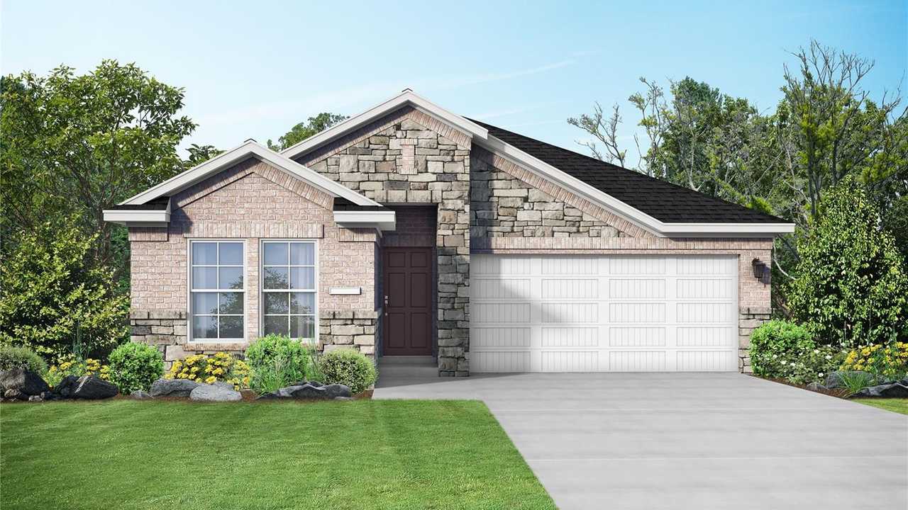This home — photograph published by the builder