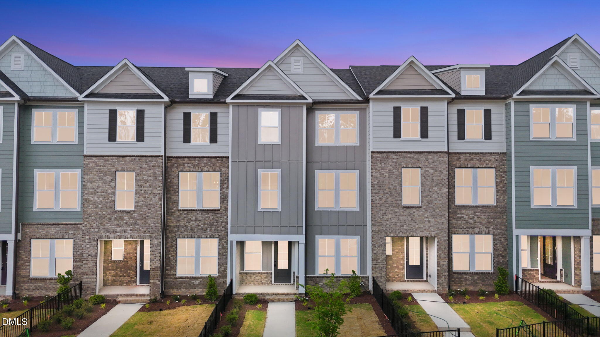 3-story, 3-bedroom Mitchell floor plan townhome by Davidson Homes in Camden Park, Knightdale, North Carolina.