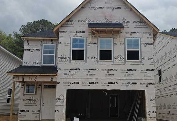 Exterior view of Davidson Homes' New Home at 166 Gregory Village Drive