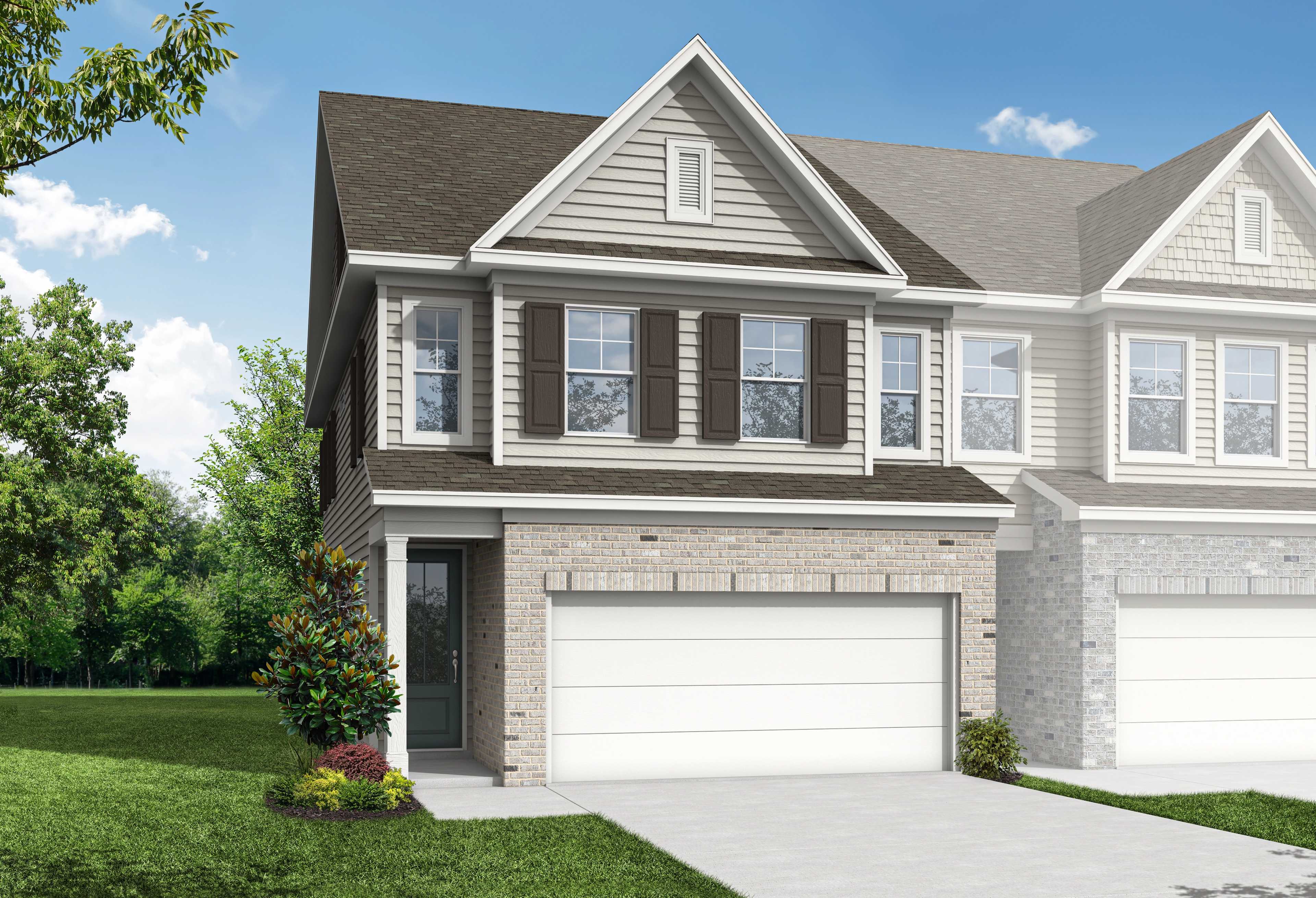 Exterior view of Davidson Homes' The Durham A Floor Plan