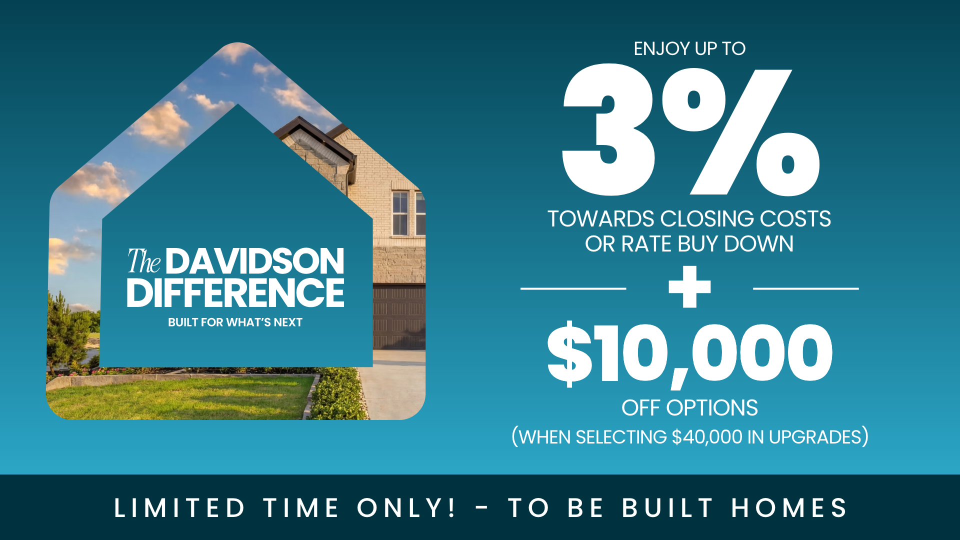 Modern Davidson Signature Series homes in gray and white exteriors, featuring porches, landscaping, and Nashville promotion savings