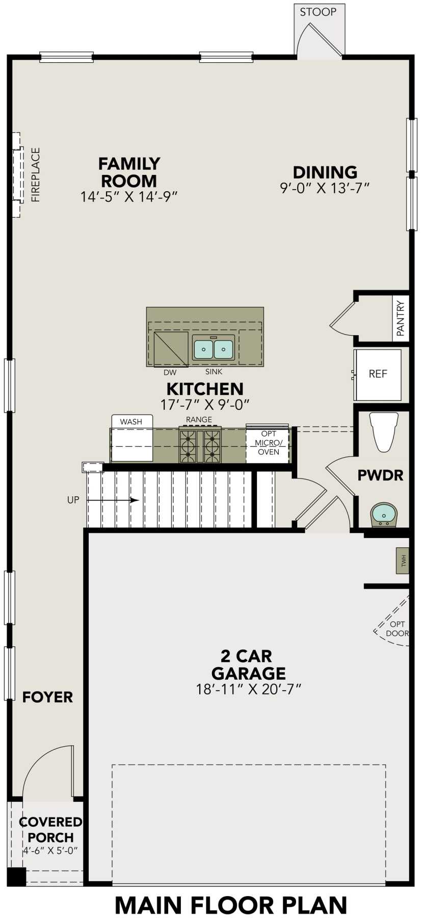 1 - The Charlotte A buildable floor plan layout in Davidson Homes Homes' Cedar Heights community.