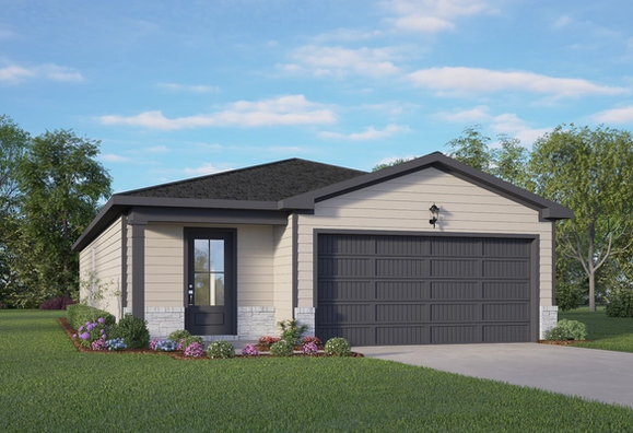 Exterior view of Davidson Homes' The Frio C Floor Plan