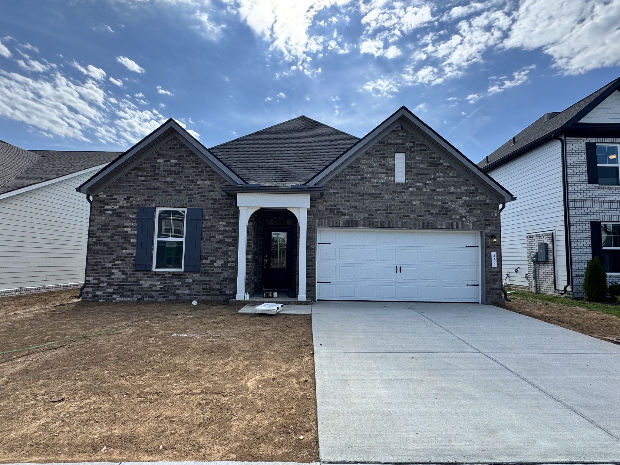 Exterior view of Davidson Homes' New Home at 412 Old Spring Lane