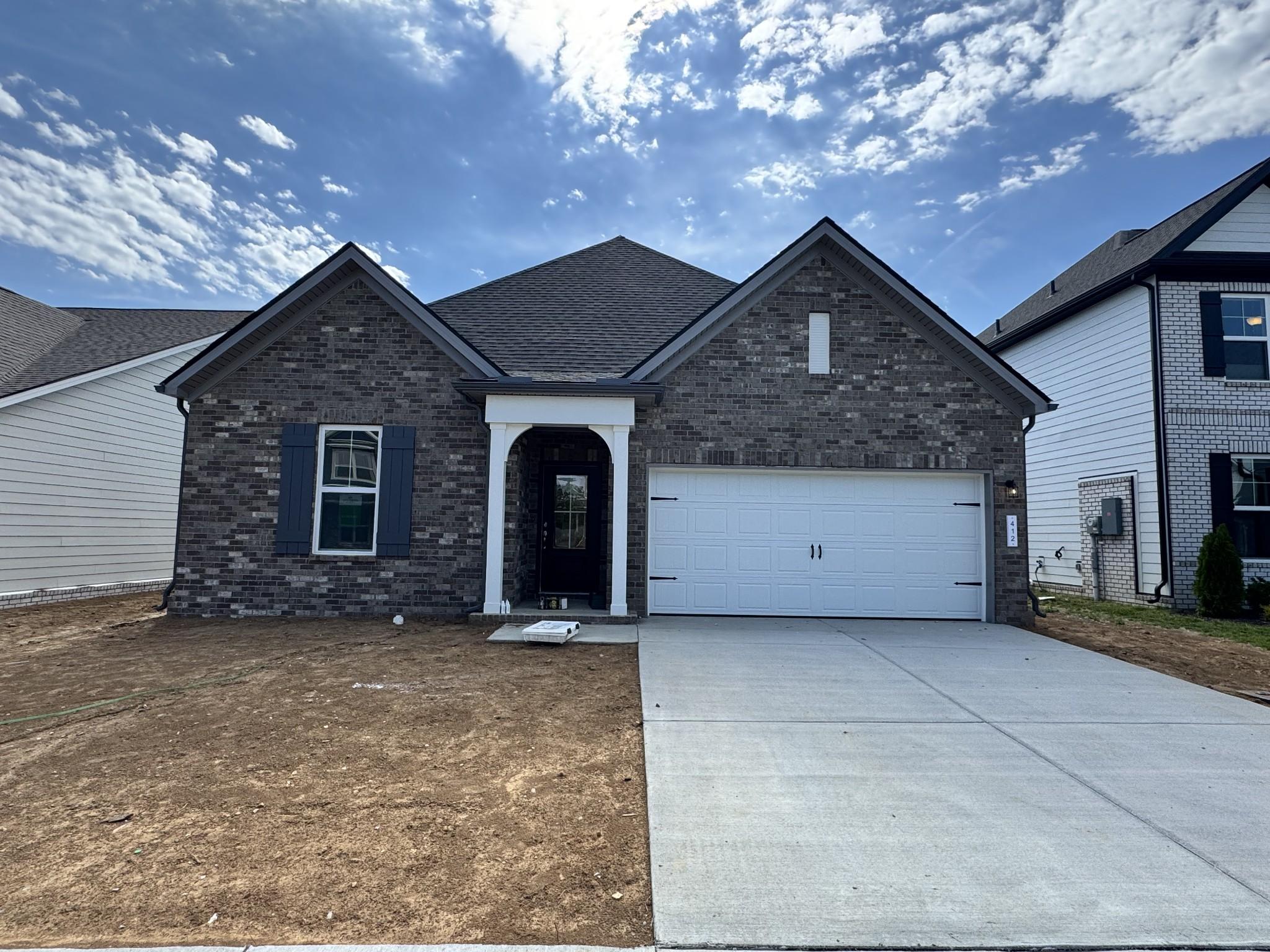 Exterior view of Davidson Homes' New Home at 412 Old Spring Lane