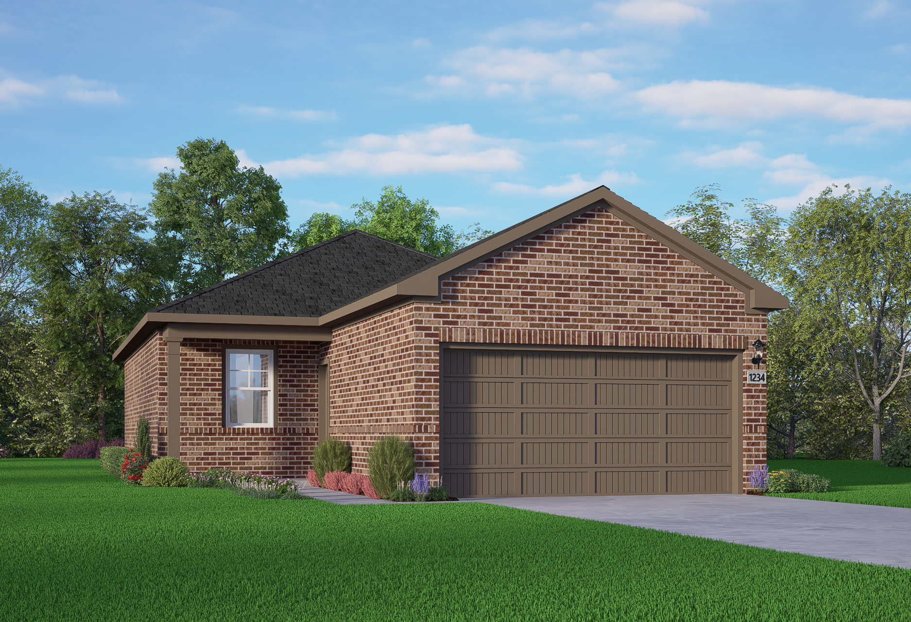 Exterior view of Davidson Homes' The Comal Floor Plan