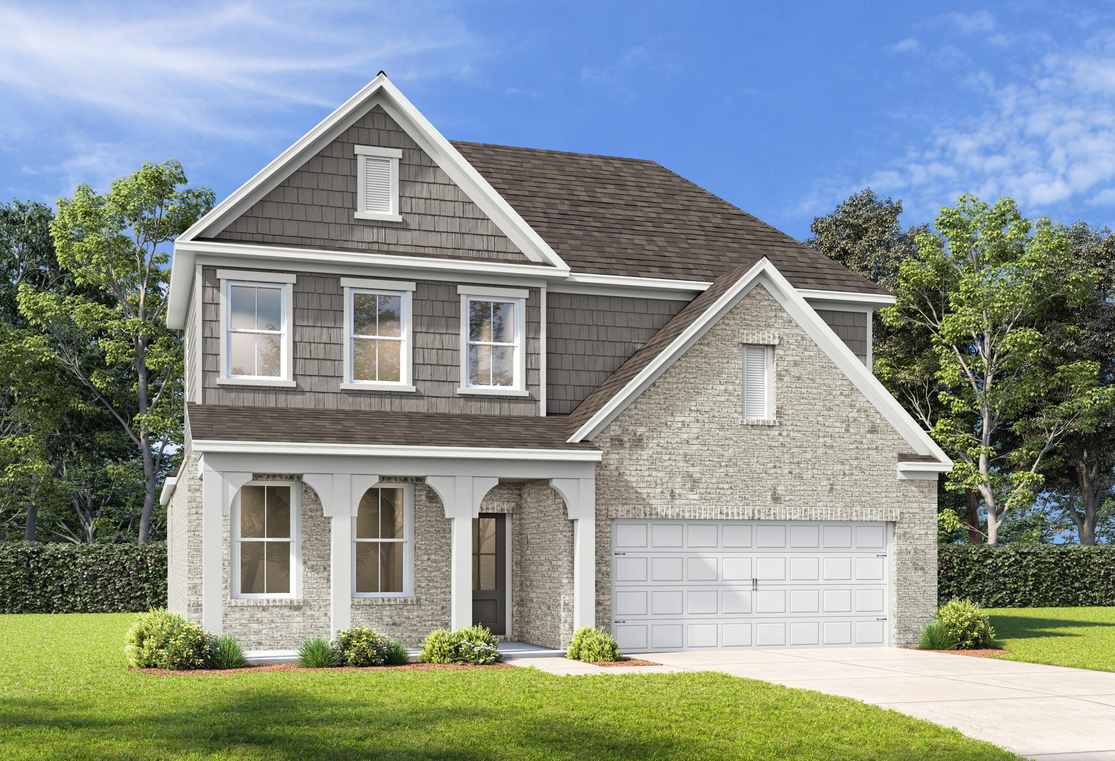 Exterior view of Davidson Homes' The Ashport G Floor Plan