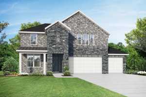 The Sequoia C With 3-Car Garage Exterior Rendering