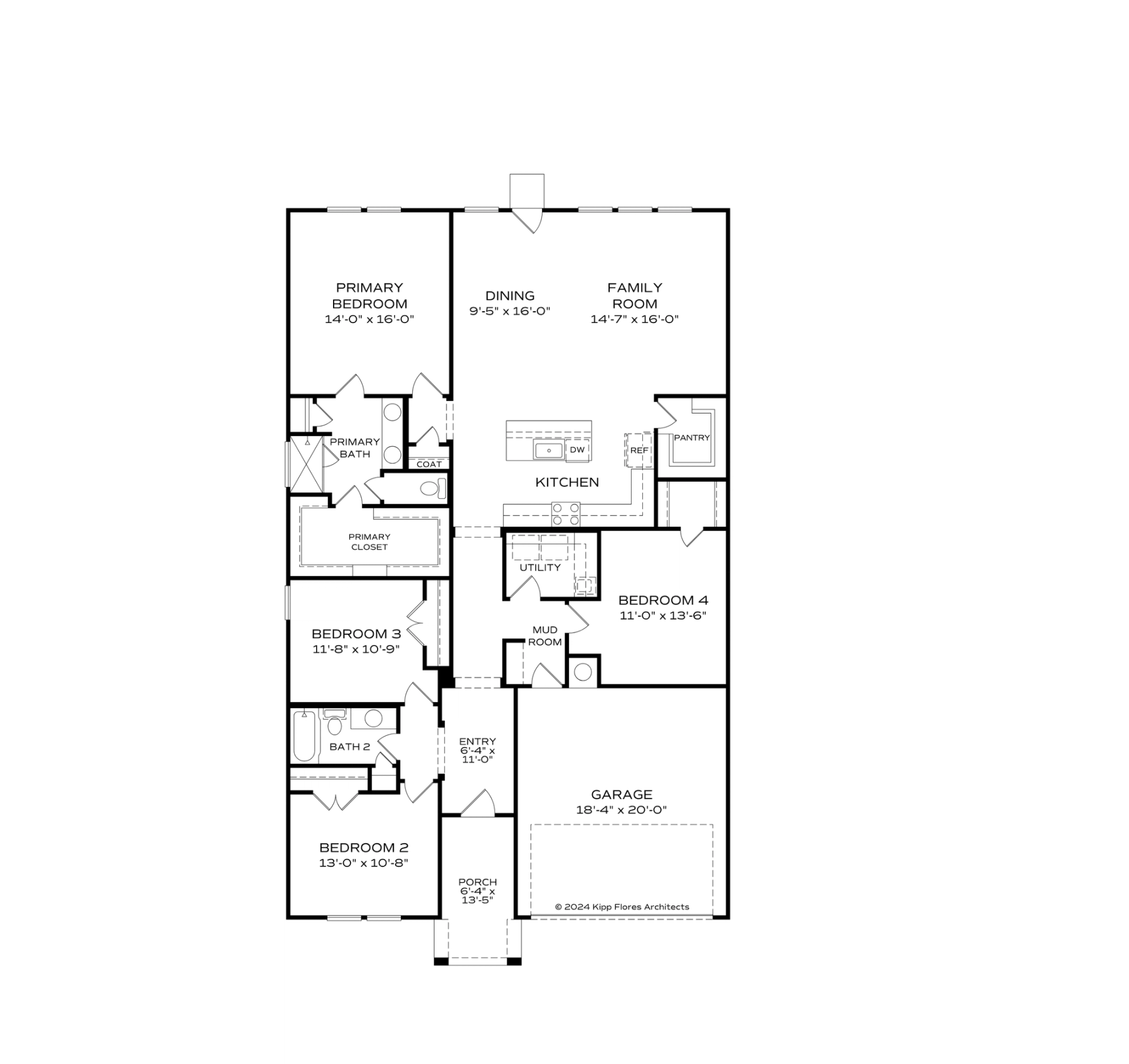 1 - The Luna floor plan layout for 208 Hibiscus Dr in Davidson Homes Homes' Forest Glen community.