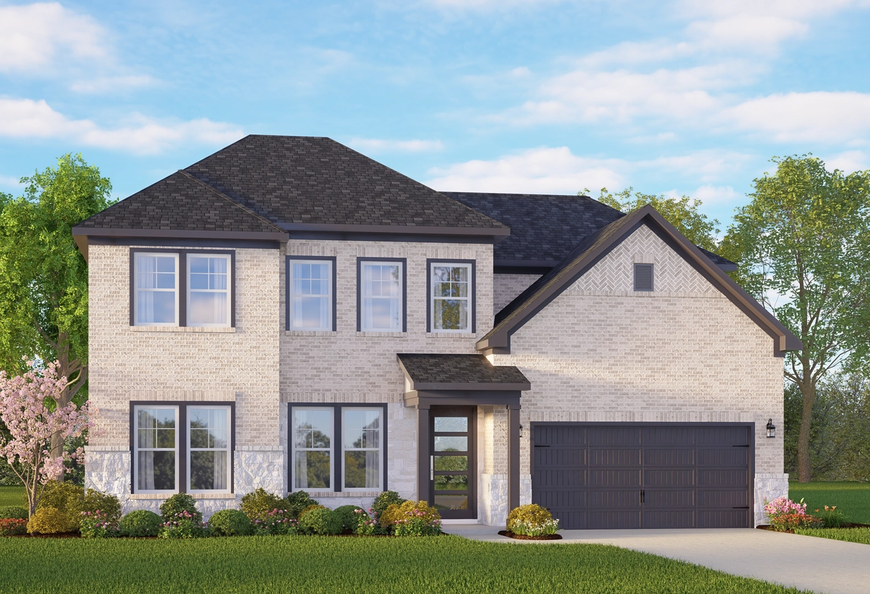 Exterior view of Davidson Homes' The Belmont G Floor Plan