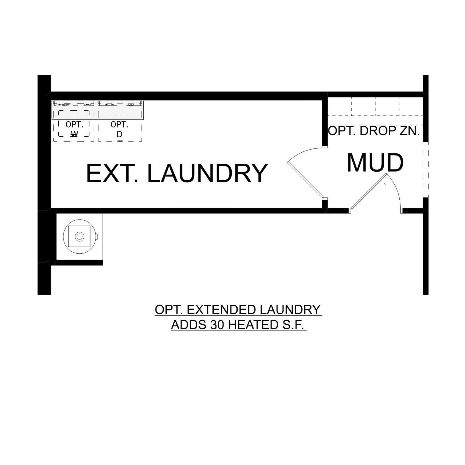 2 - The Rockford C buildable floor plan layout in Davidson Homes Homes' Anderson Farm community.