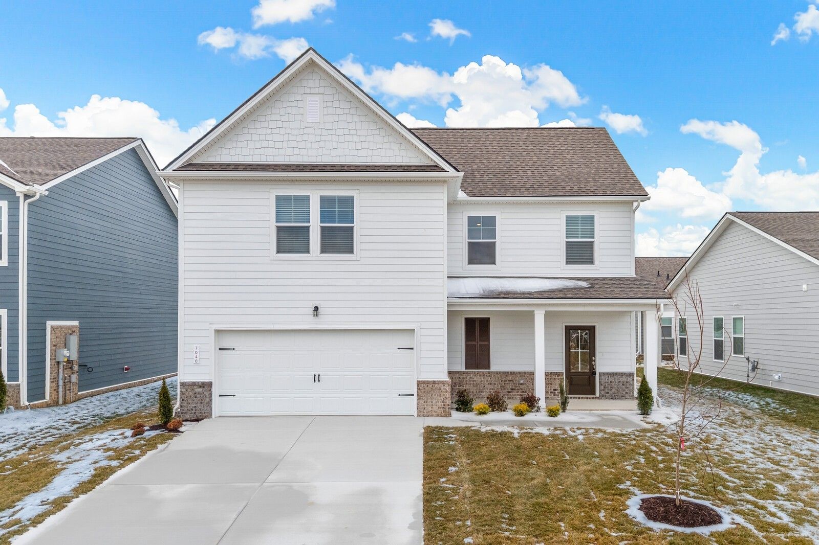 Exterior view of Davidson Homes' New Home at 7040 Sutton Dr
