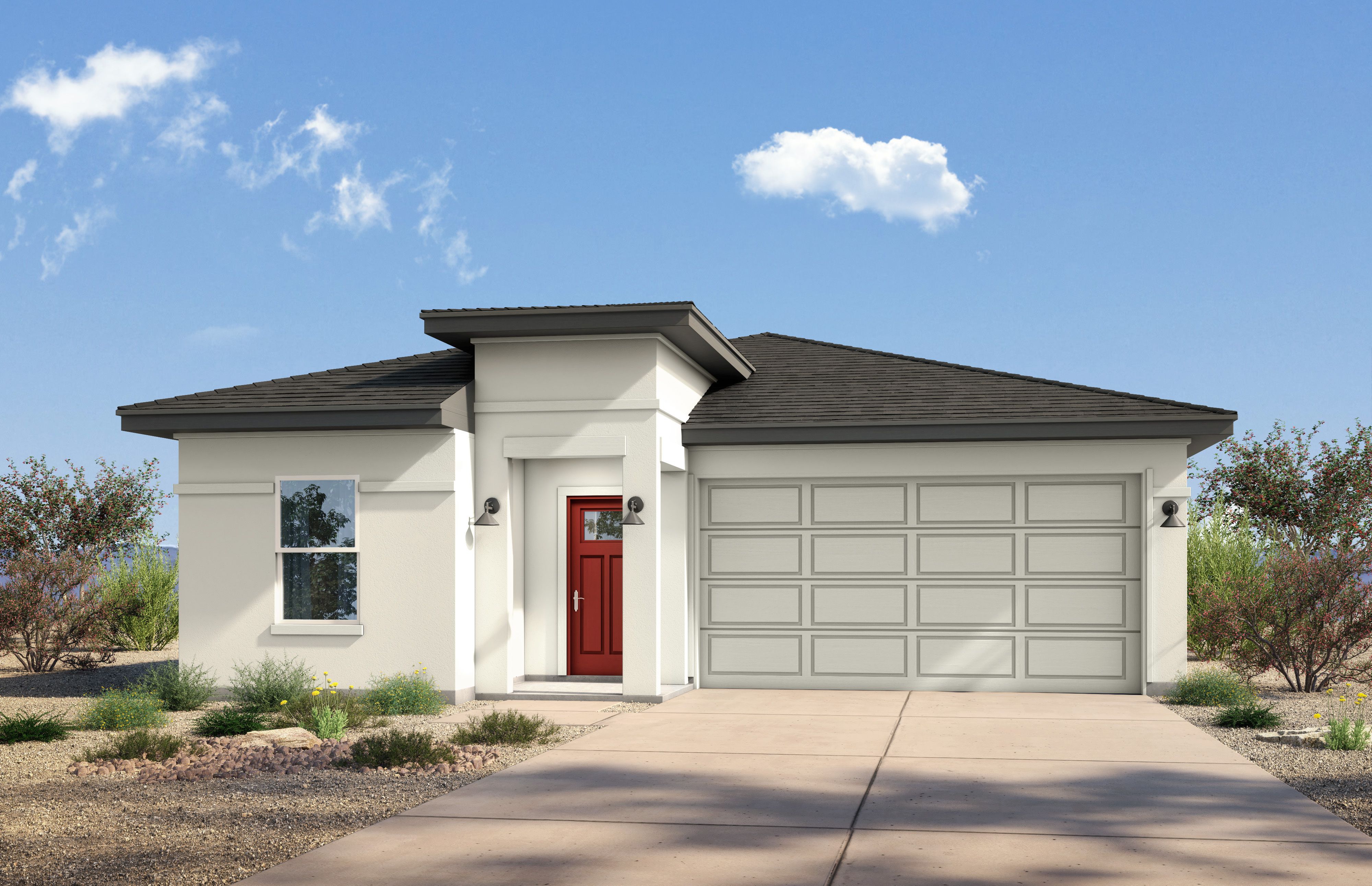 Exterior view of Davidson Homes' The Evergreen A Floor Plan