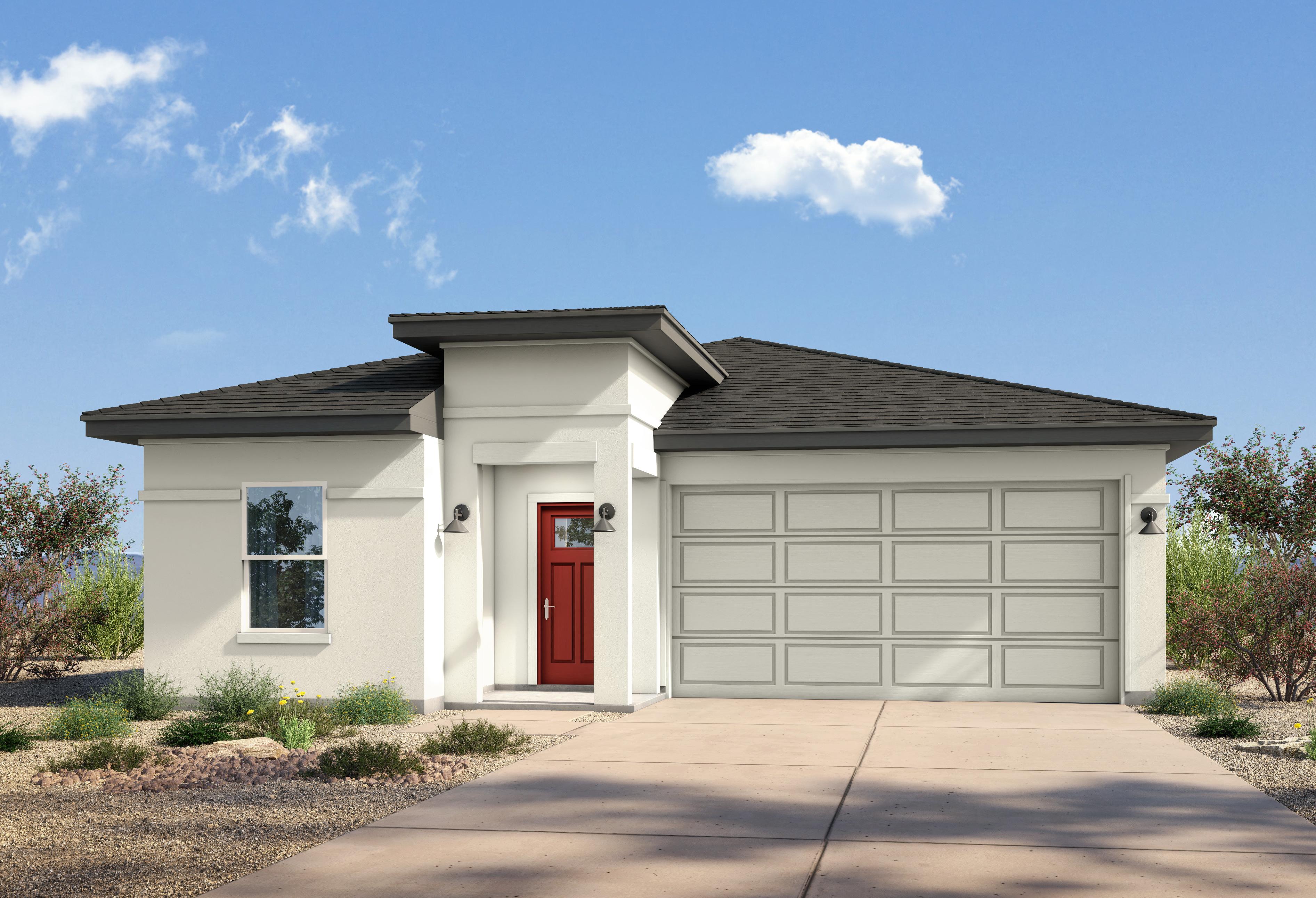 Exterior view of Davidson Homes' The Evergreen A Floor Plan