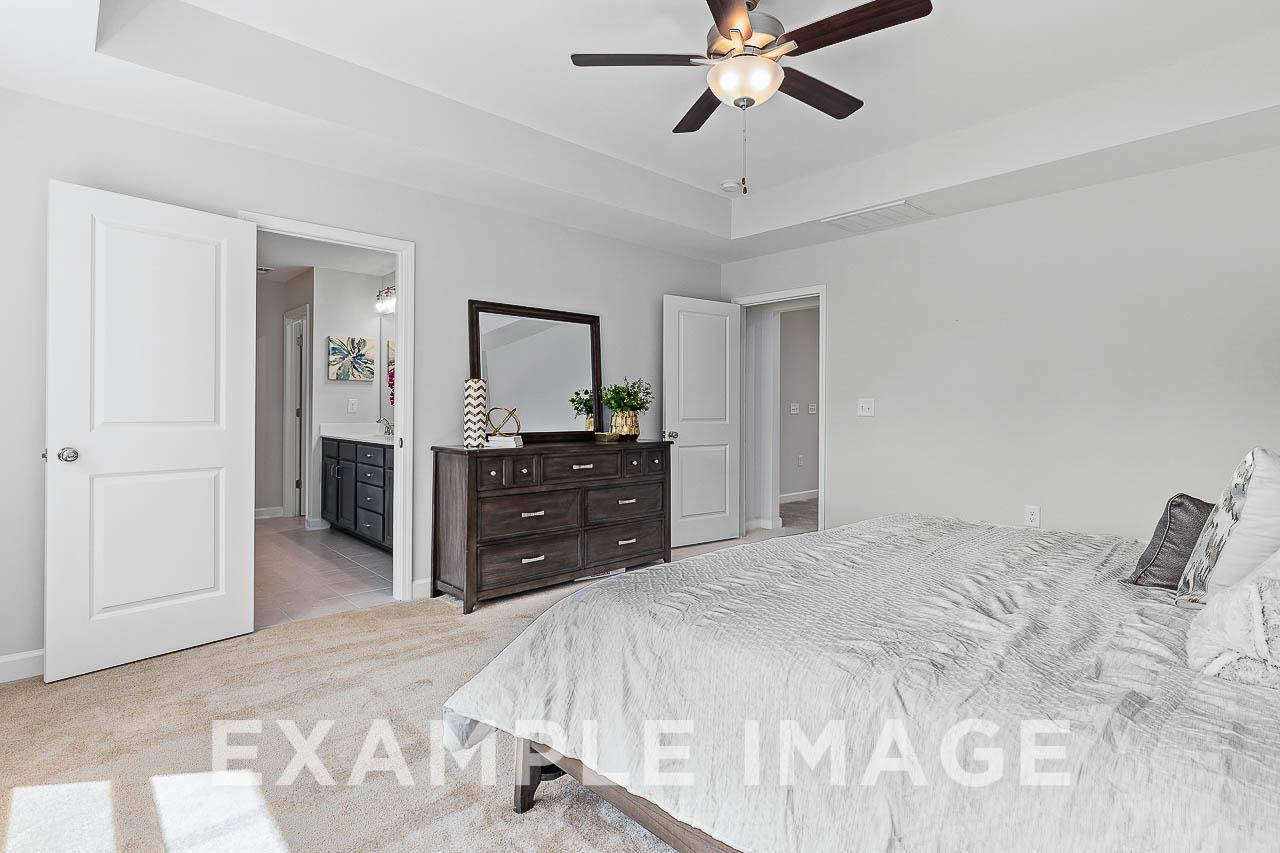 Davidson Homes The Chestnut Plan Master Bedroom with dresser and bed