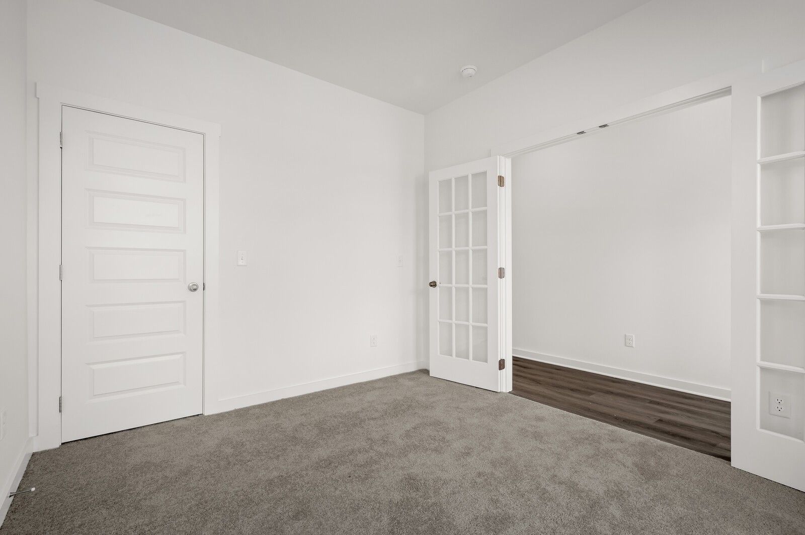 Flexible home office or study with French doors in The Logan C floor plan at Calista Farms, White House, Tennessee.