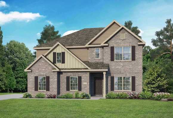Exterior view of Davidson Homes' New Home at 308 Creek Grove Avenue