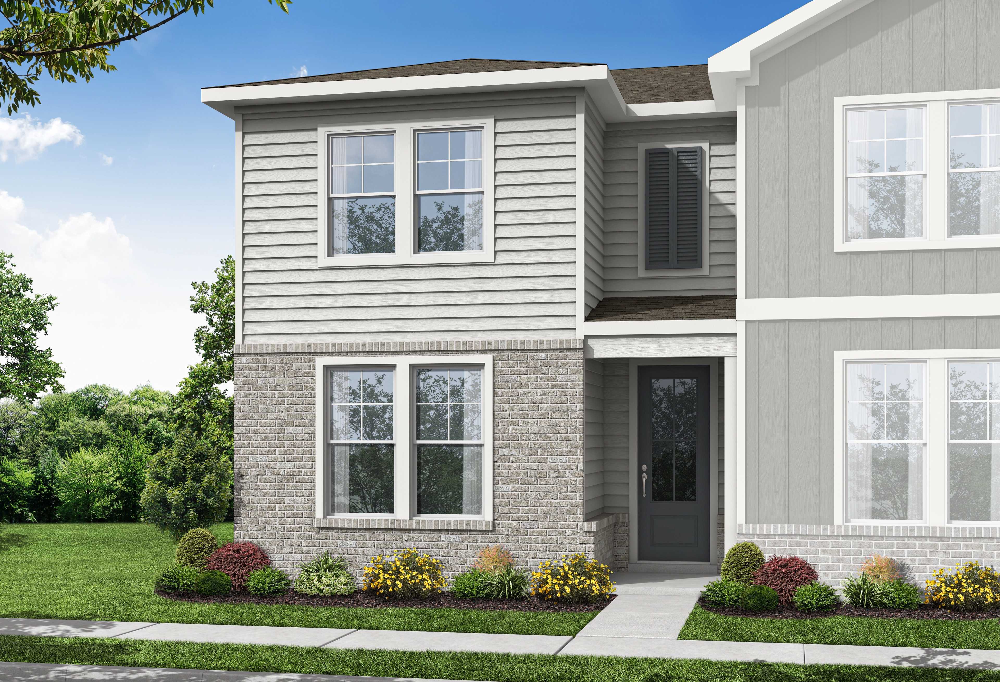 Exterior view of Davidson Homes' The Monroe A Floor Plan