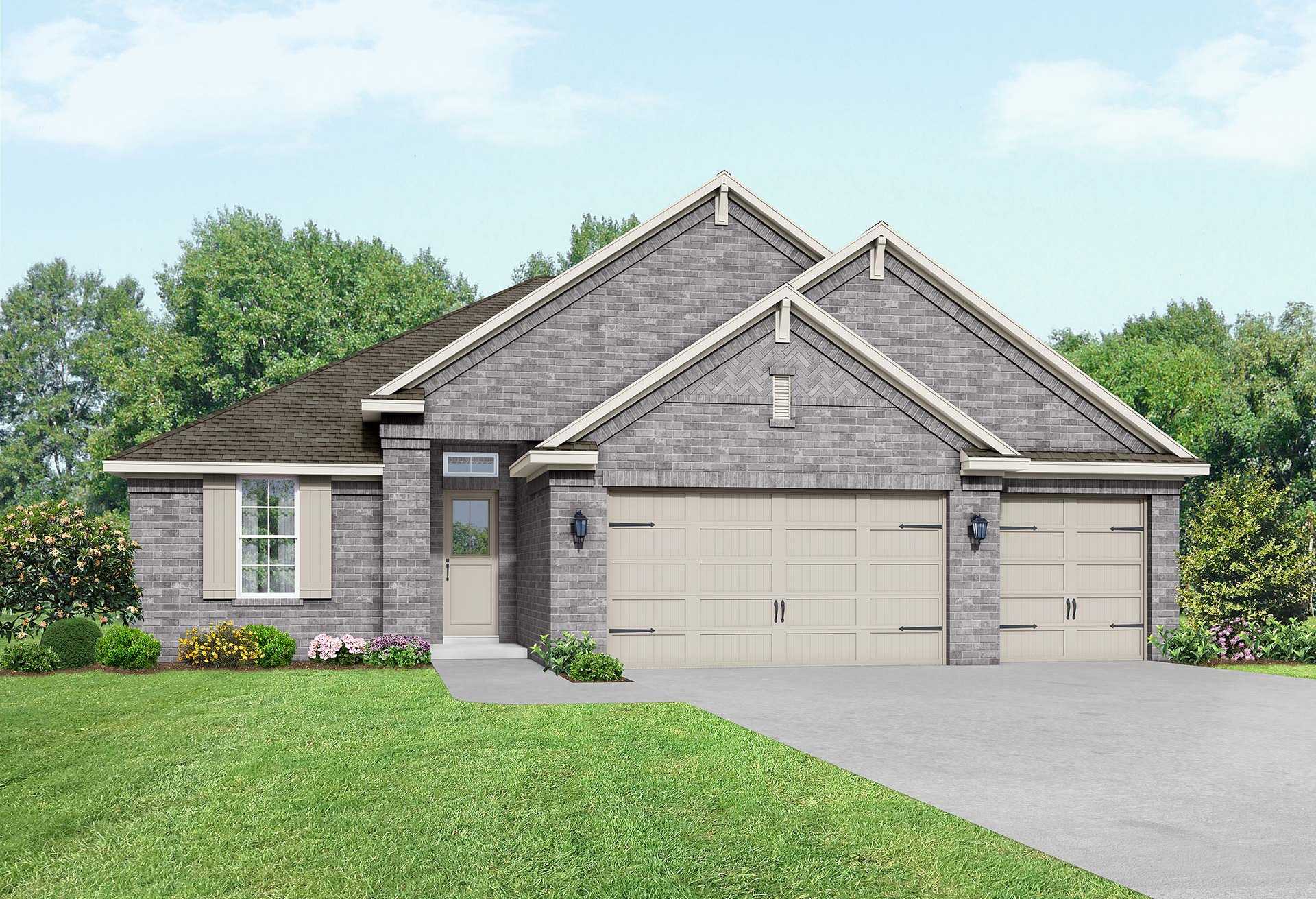 Exterior view of Davidson Homes' The Elizabeth Floor Plan
