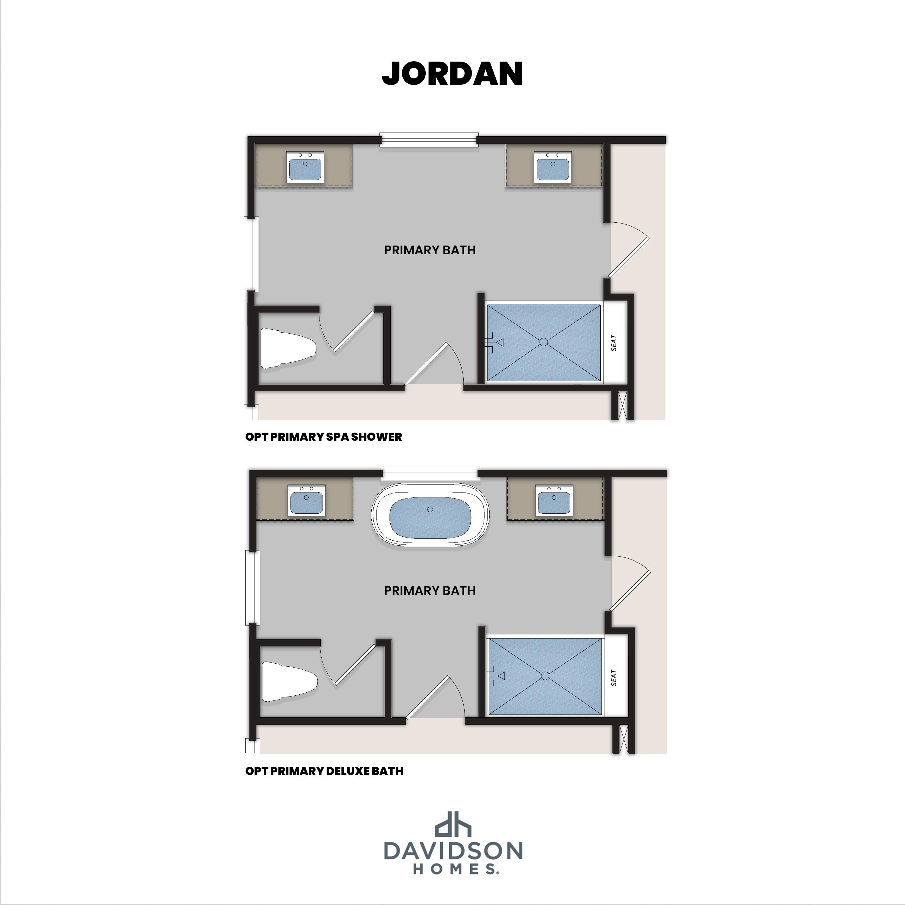 4 - The Jordan B buildable floor plan layout in Davidson Homes Homes' Forestville Yard community.