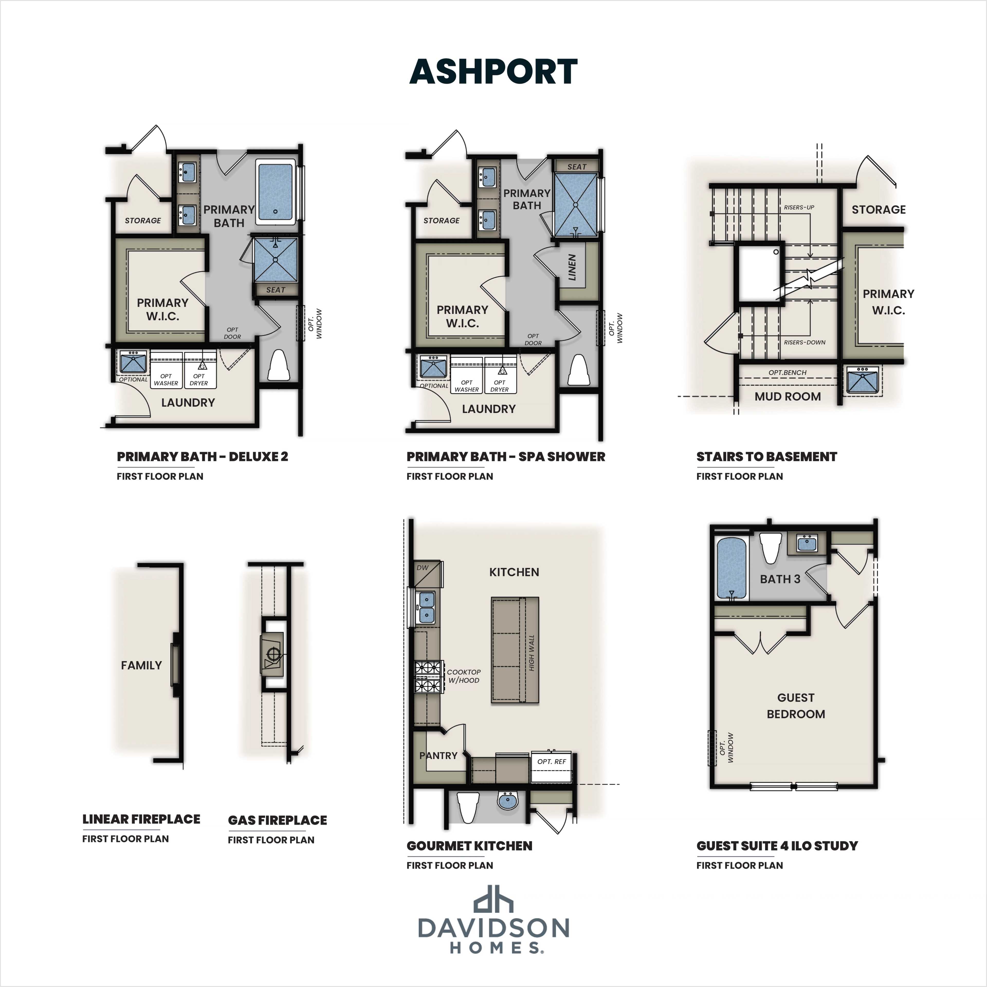 3 - The Ashport L buildable floor plan layout in Davidson Homes Homes' Wendell Ridge community.