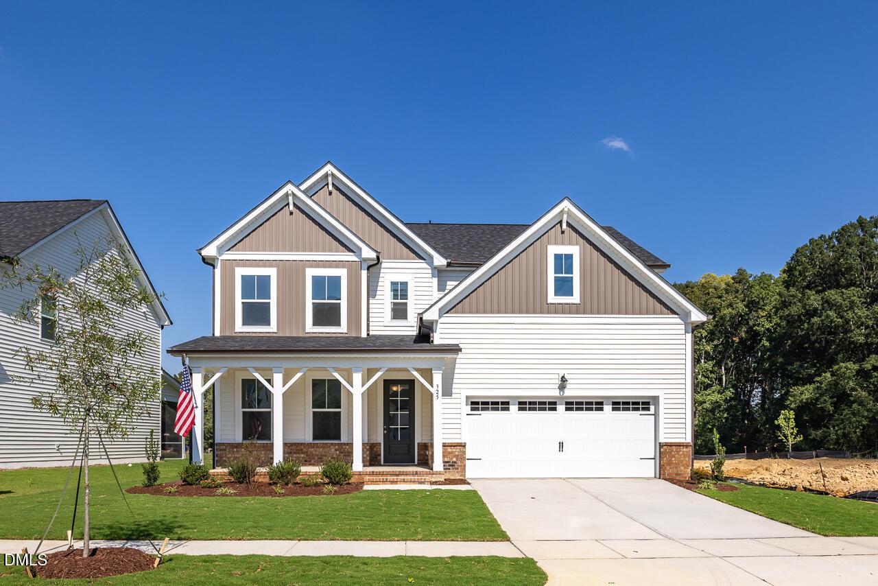 Exterior view of Davidson Homes' New Home at 325 Longleaf Glen Lane