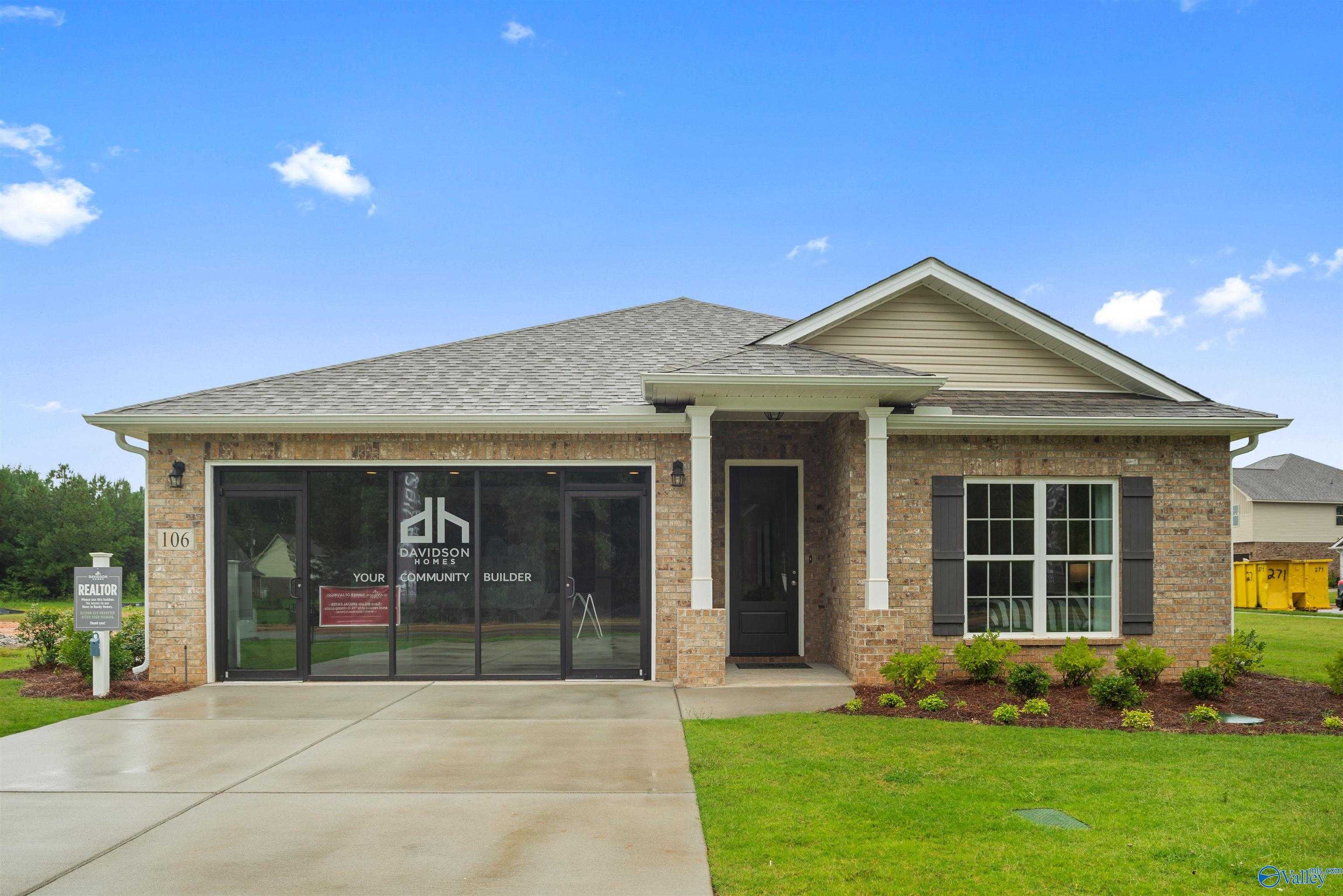 Exterior view of Davidson Homes' New Home at 106 Fall Meadow Drive