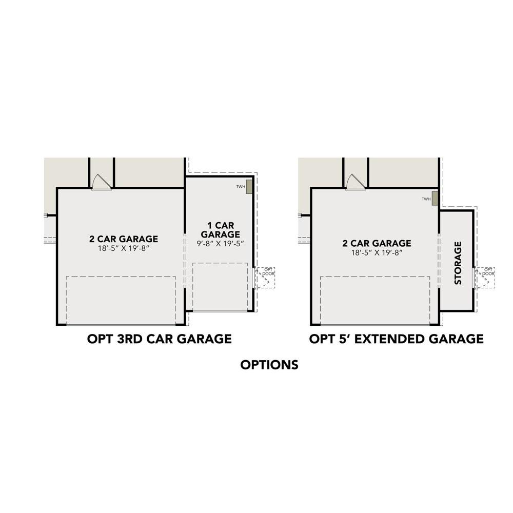 2 - The Colorado buildable floor plan layout in Davidson Homes Homes' The Villages at WestPointe community.