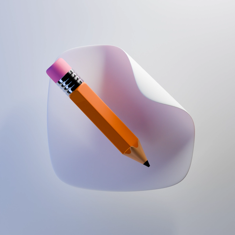 Note Taking App Icon 3D