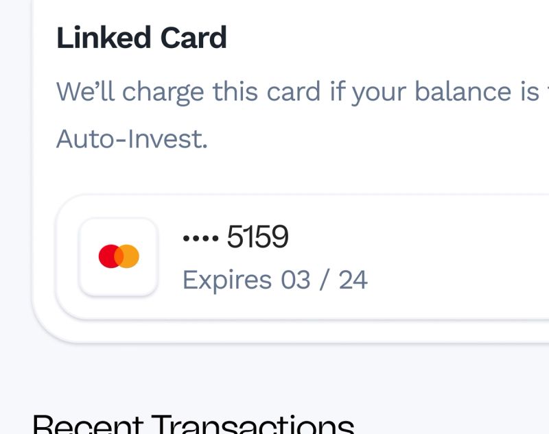Linked Card UI