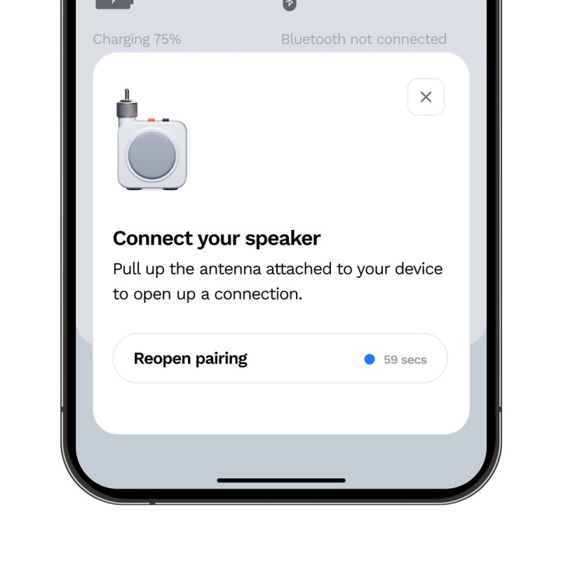 Connect speaker UI