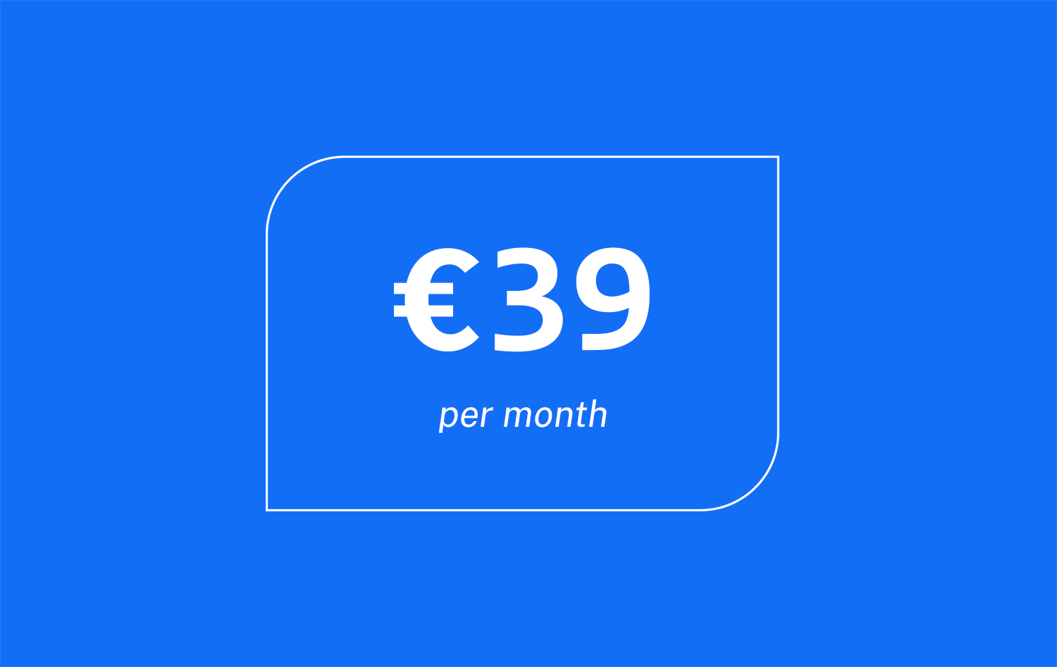 39 euros per month - POS pricing - SkyTab