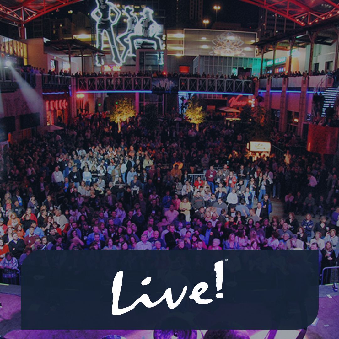 Overhead view of packed Live venue - SkyTab reviews - SkyTab