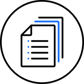 Icon representing consolidated reporting - multi-location management - SkyTab
