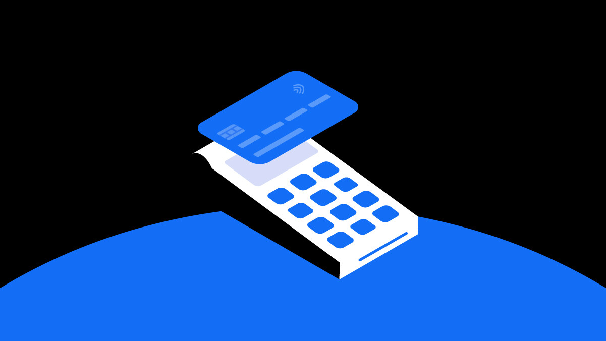 Illustration of a handheld POS device