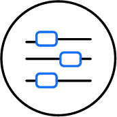 Icon with option sliders - enterprise POS system - SkyTab