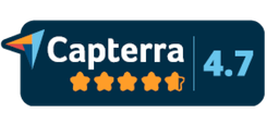 Capterra 4.7 star review badge - restaurant POS system - SkyTab