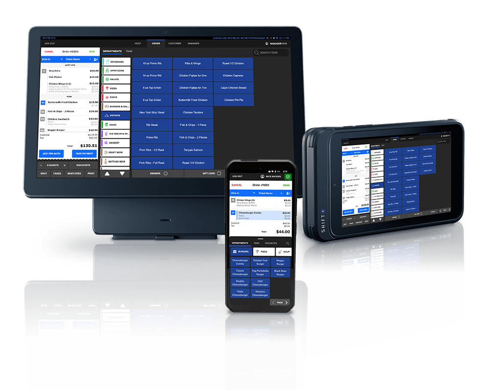 Handheld, Tablet, and Shift4 Dine POS system - POS hardware - Shift4 Dine