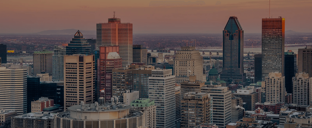 Photo of the Montreal skyline in Canada - restaurant POS system - SkyTab