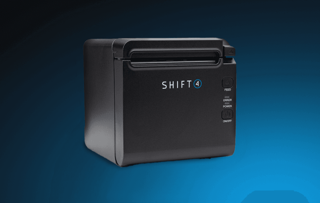 SkyTab Thermal Printer on a blue background - POS accessories - SkyTab