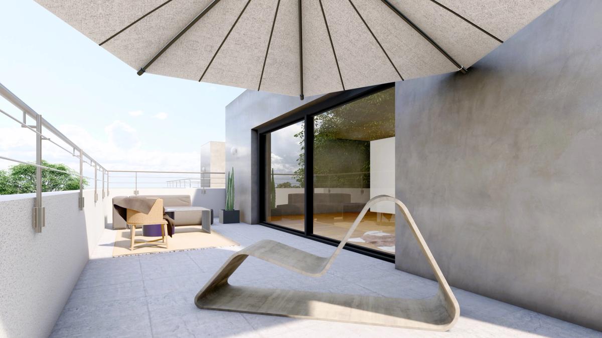 Penthouse Gaildorf, Dachterrasse