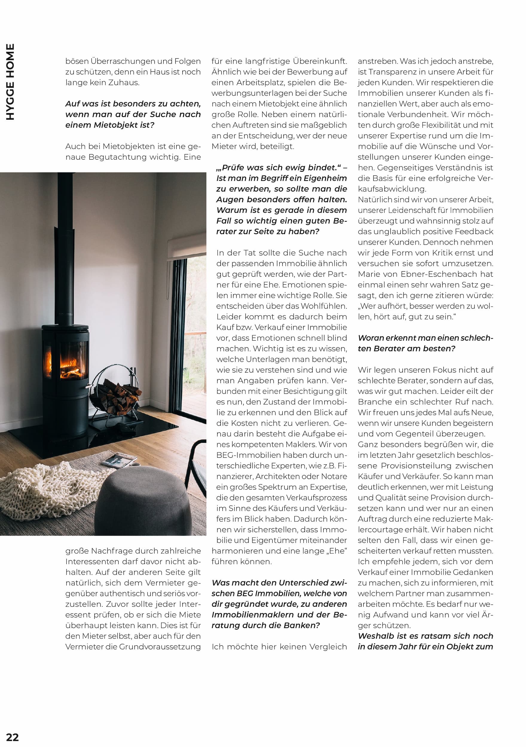 Team Magazin Interview über Immobilien Team Magazin Interview über Immobilien
