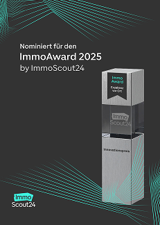 Nominiert für den ImmoAward 2025 by ImmoScout24