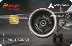 SpiceJet Axis Bank Voyage Black Credit Card