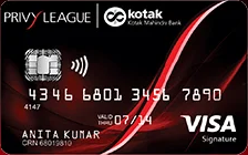 Kotak Privy League Signature Credit Card