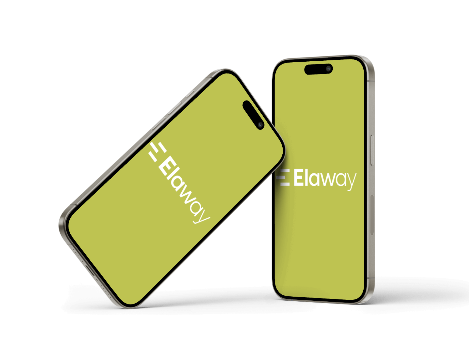 Illustration of iPhone with Elaway logo 